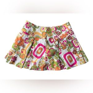 Dolls Kill Floral pleated mini skirt by Half Heart Size Medium
